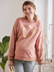 Maternity-Nursing Clothes-Fleece Sweatshirt with Message, Maternity & Nursing Special