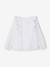 Broderie Anglaise Blouse for Girls PINK DARK SOLID+WHITE LIGHT SOLID 