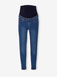Maternity-Trousers-Skinny Leg Maternity Jeans with Seamless Belly-Wrap