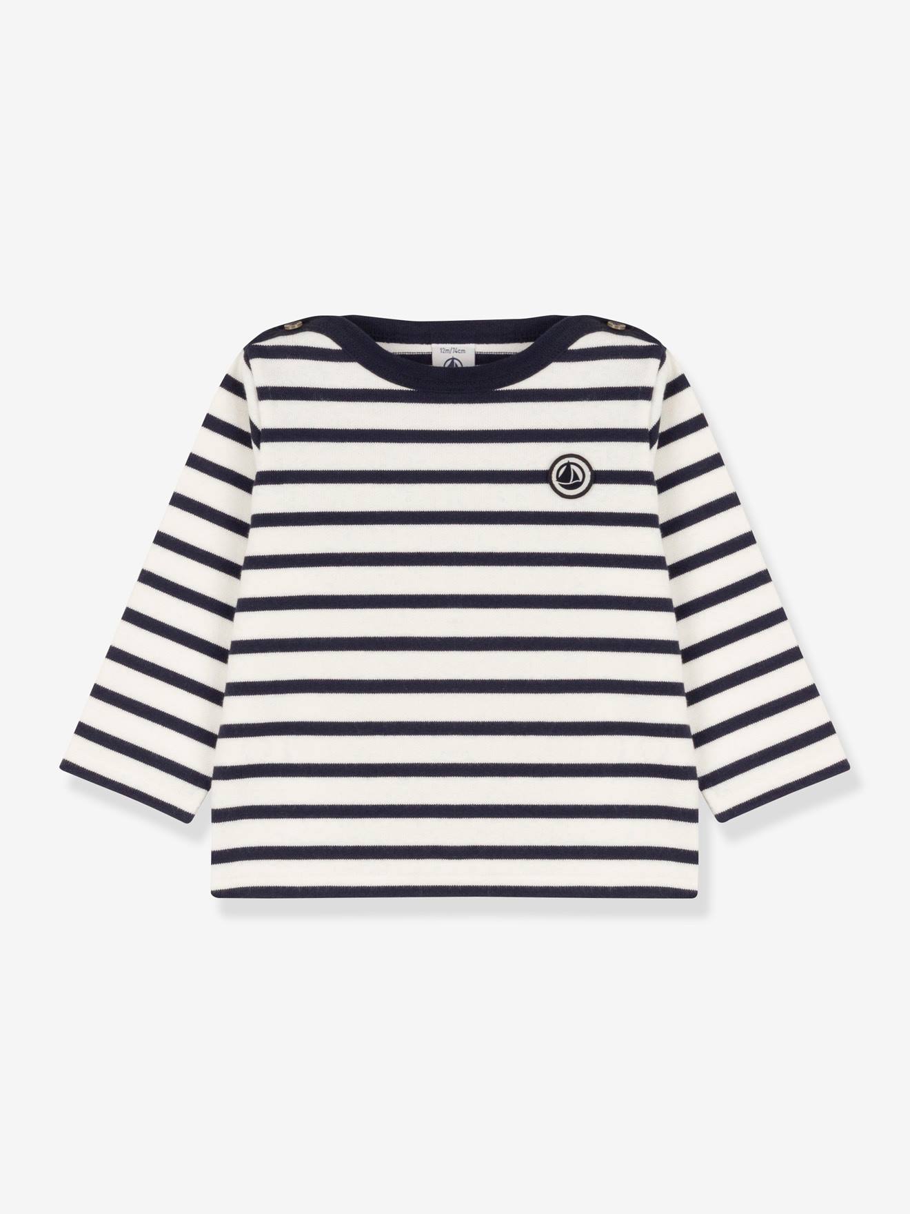 Long Sleeve Striped Jumper in Organic Cotton for Babies