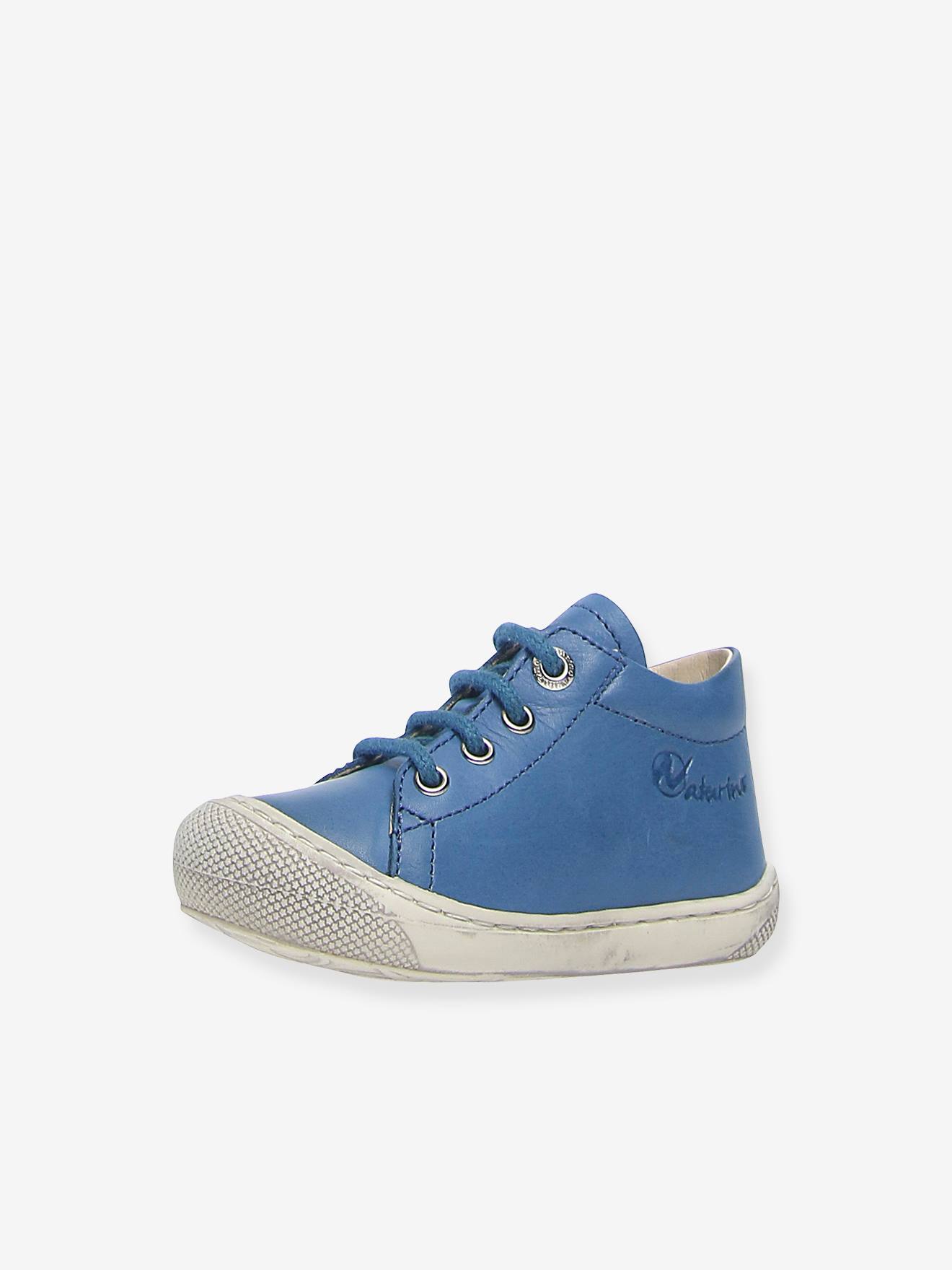 Boots for Baby Boys, Cocoon Nappa Spazz.Sole by NATURINO®, Designed for First Steps blue light solid