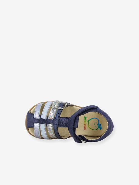 Sandals for Girls, Pika Spart - Dust by SHOO POM® BLUE MEDIUM SOLID 