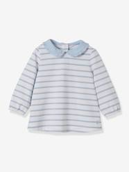 Baby-T-shirts & Roll Neck T-Shirts-Baby's sailor-stripe T-shirt - Organic cotton