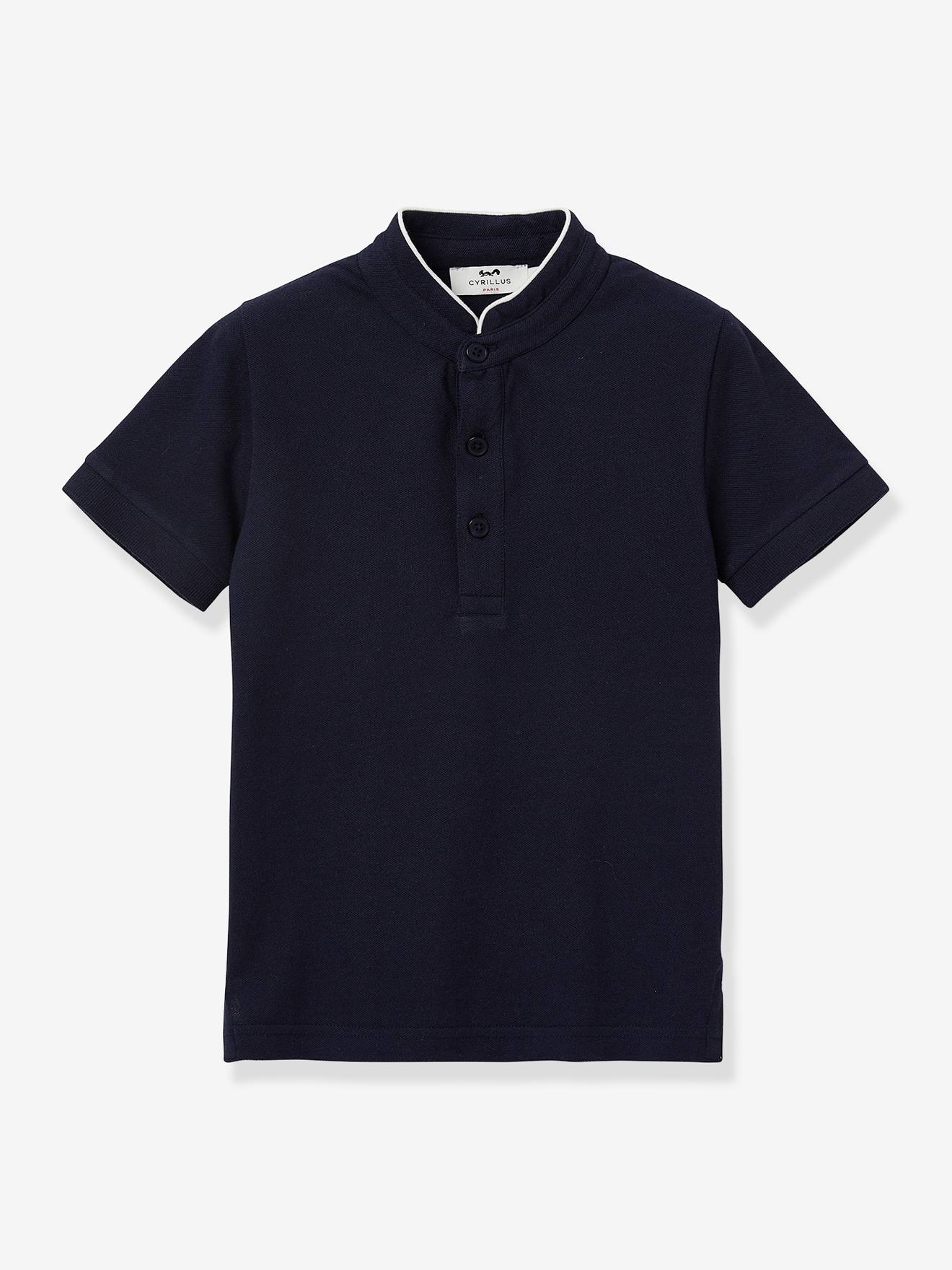 Polo Shirt in Organic Cotton for Boys, by CYRILLUS - navy, Boys ...