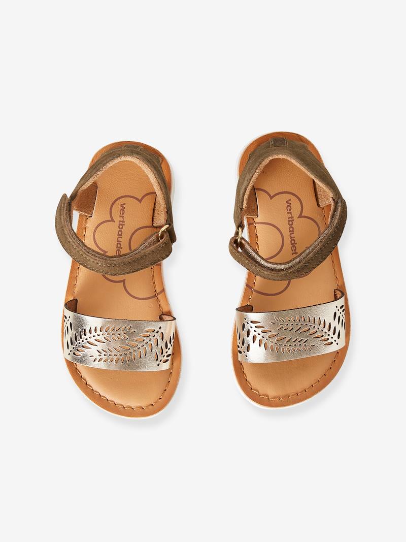 Leather Sandals for Girls, Designed for Autonomy - camel, Shoes ...