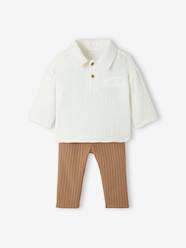 Baby-Outfits-Special Occasion Outfit: Striped Trousers & Shirt, for Babies