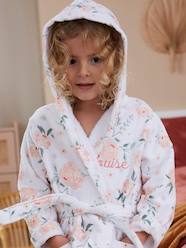 Girls-Bathrobe for Children, EAU DE ROSE, Oeko Tex®