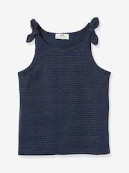 Girls-Tops-Girl's sleeveless top with bow