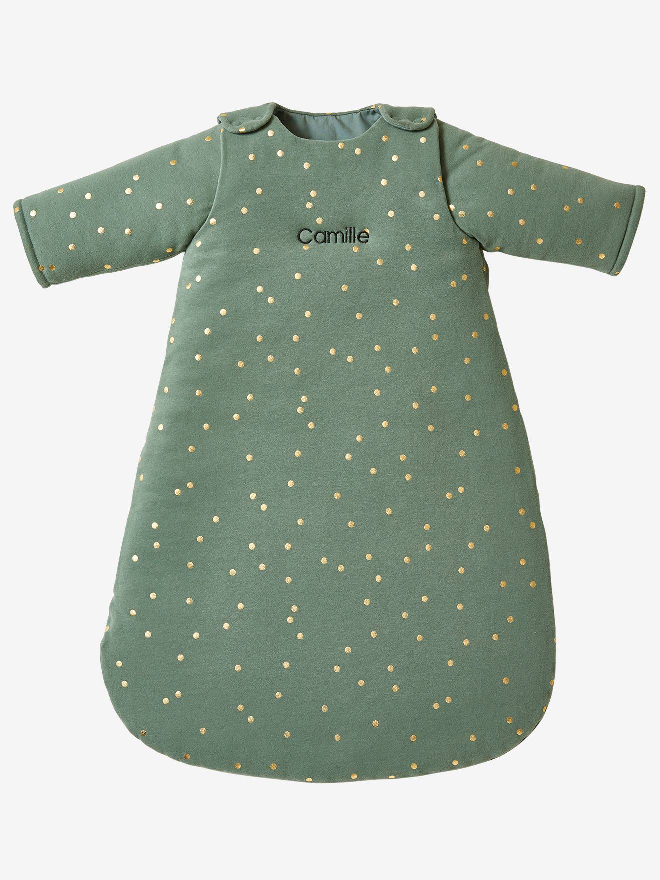 Baby Sleep Bag with Removable Sleeves, Green Forest dark green/print