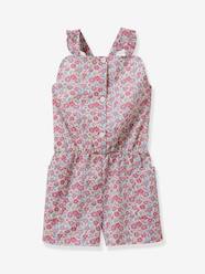 Girls-Dungarees & Playsuits-Playsuit for Girls in Liberty Clarisse Fabric, by CYRILLUS
