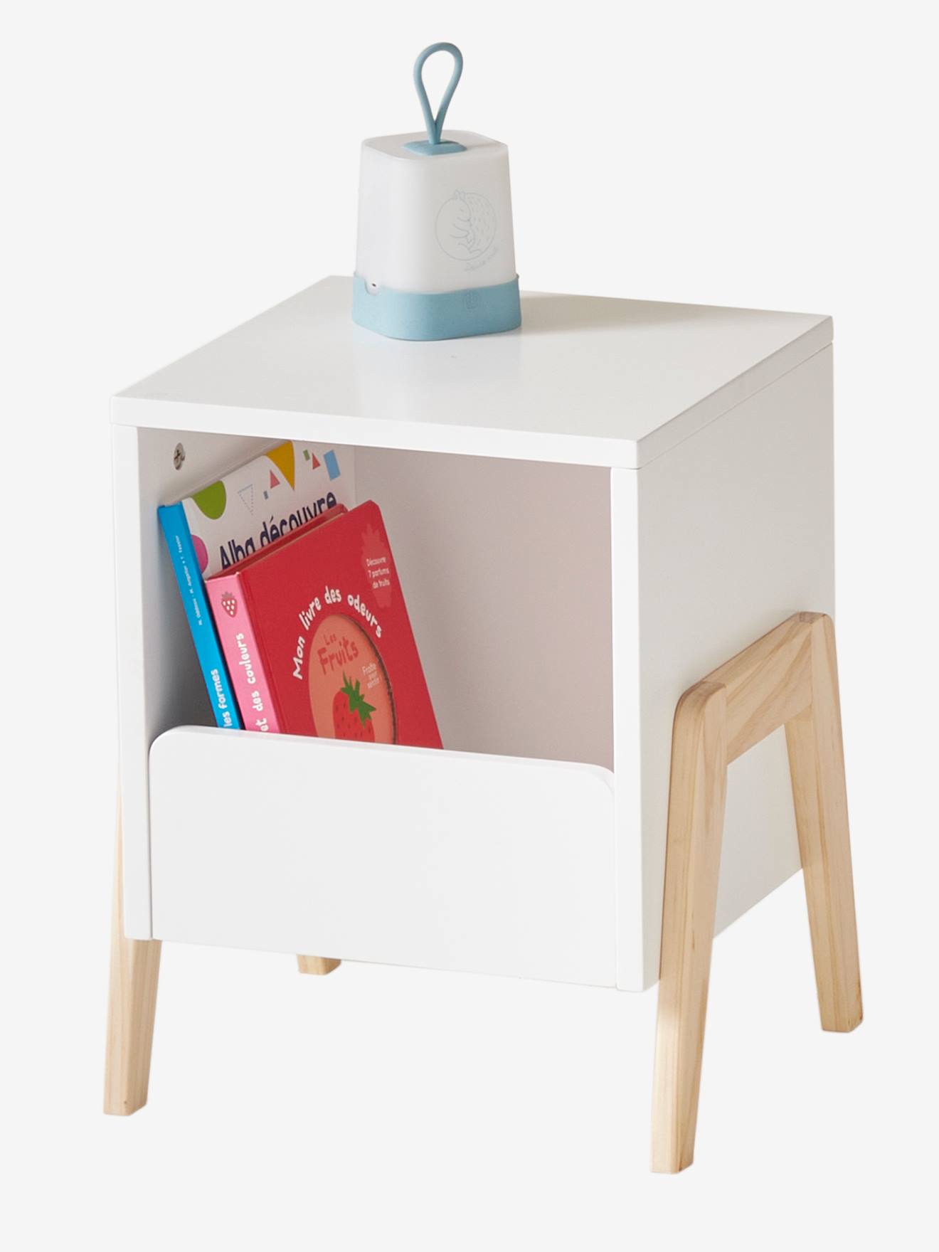 Bedside Table for Kids, Rétro Theme - white light solid, Bedroom Furniture & Storage | Vertbaudet