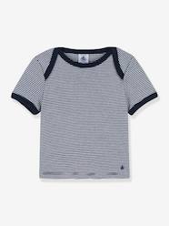 Baby-T-shirts & Roll Neck T-Shirts-Fine Striped T-Shirt for Babies in Organic Cotton, by PETIT BATEAU