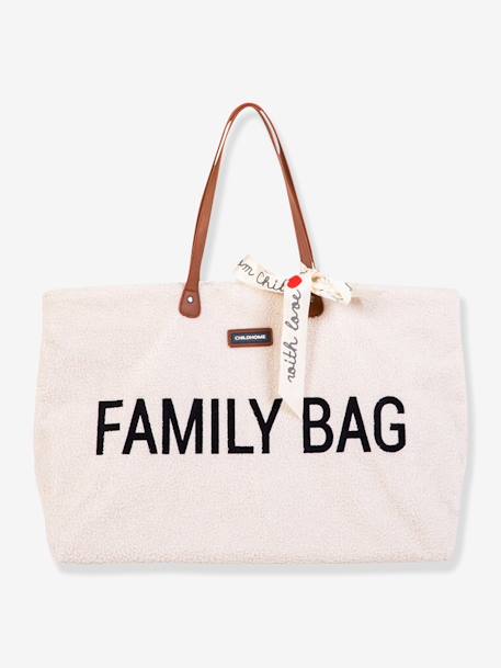 Changing Bag, Family Bag by CHILDHOME BEIGE LIGHT SOLID WITH DESIGN+ecru 