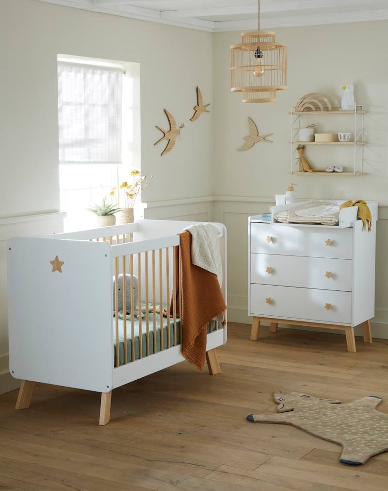 Changing Table Topper for Dresser white light solid, Nursery Vertbaudet