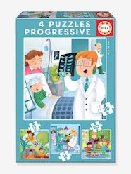 Toys-Educational Games-Puzzles-4 Progressive Puzzles, Professions - EDUCA
