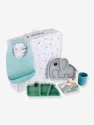Nursery-Mealtime-4-Piece Mealtime Set in Silicone, Goodie Box Stick&Stay by DONE BY DEER