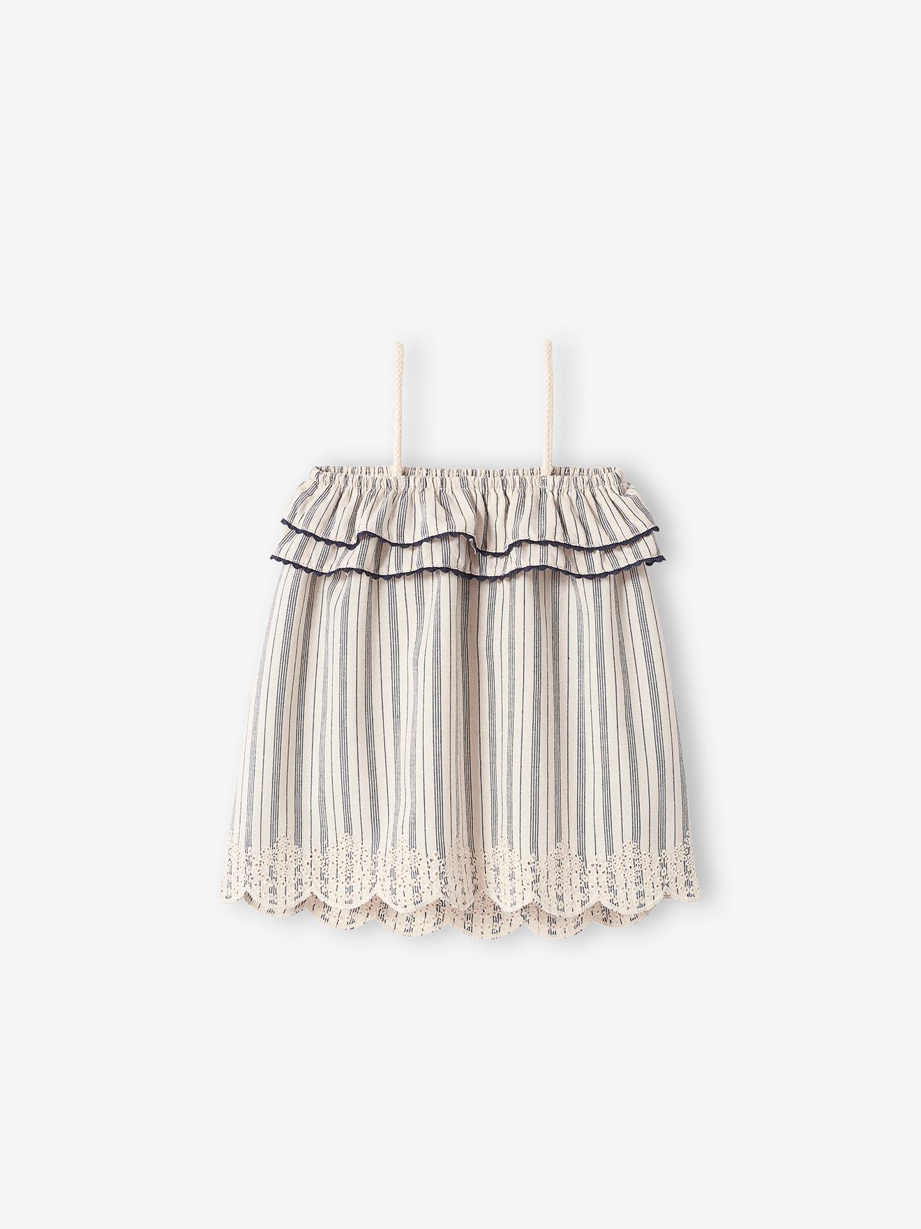 Embroidered Strappy Dress