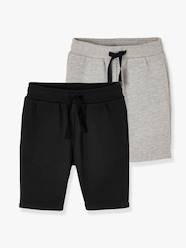 Summer Selection-Pack of 2 Fleece Bermuda Shorts for Boys