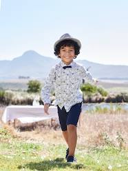 Boys-Shorts-Bermuda Shorts in Cotton/Linen for Boys