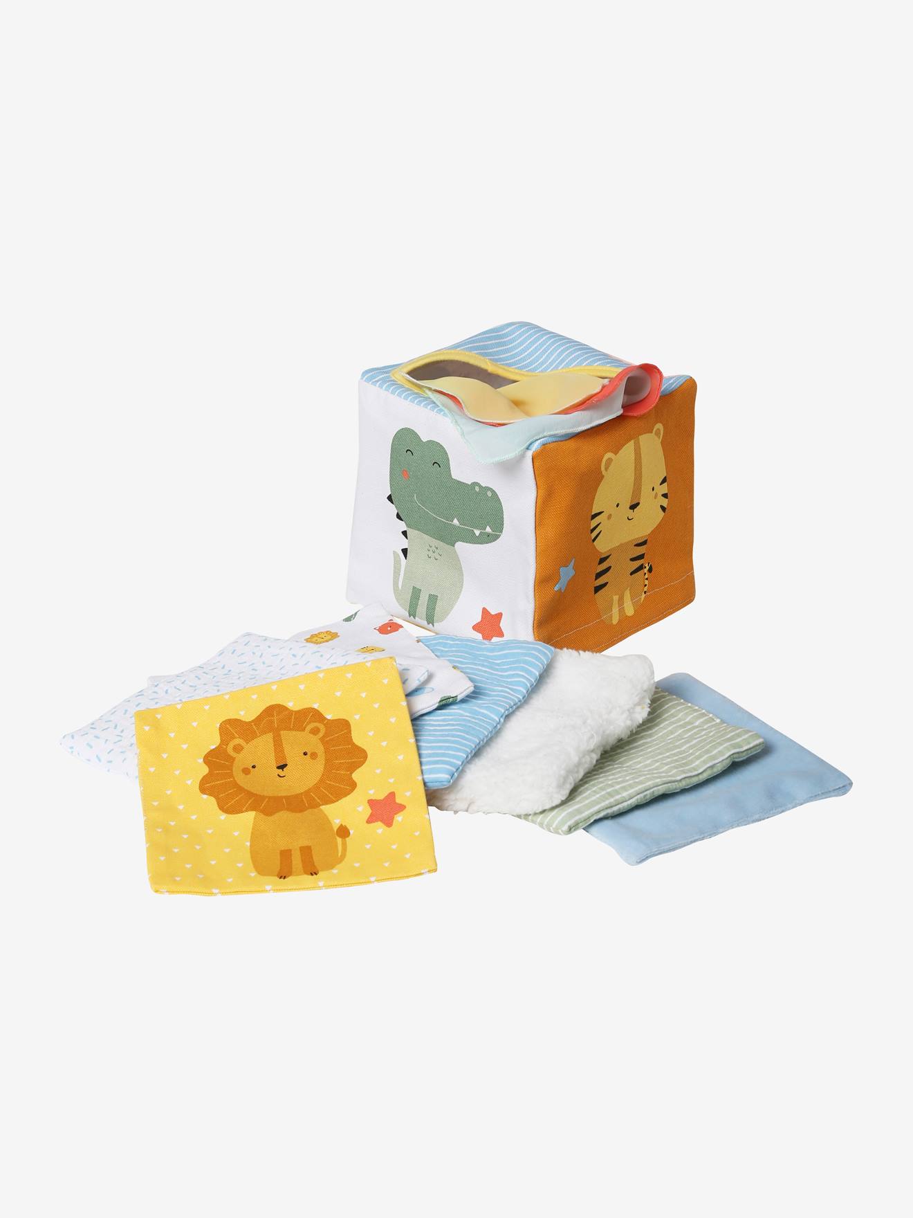 Sensory Tissue Box in Fabric medium solid with design