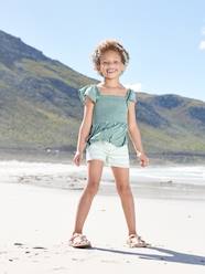 Girls-Shorts-Tie-dye Effect Shorts, for Girls