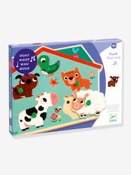 Toys-Educational Games-Puzzles-Ouaf Woof Sound Puzzle - DJECO