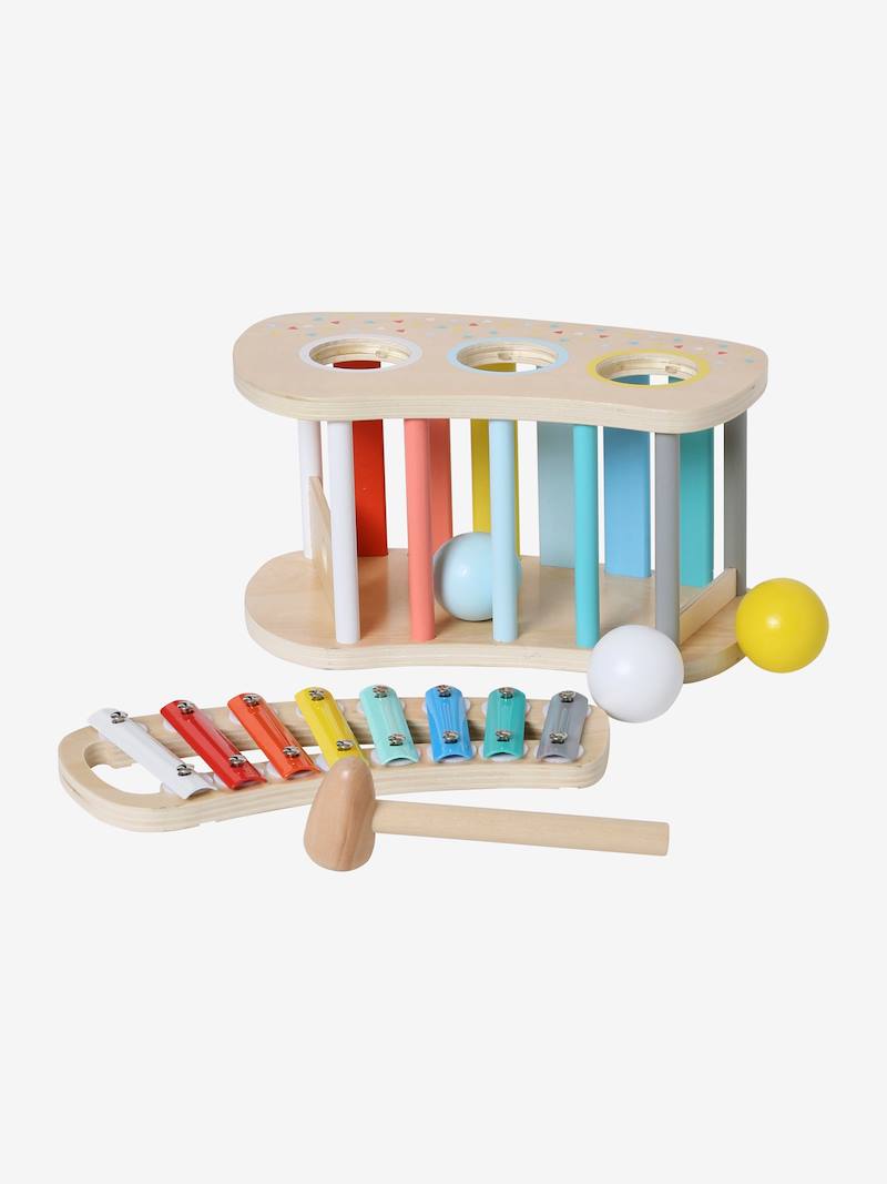 2in1 Wooden Xylophone 'Drum' FSC® Certified multi, Toys Vertbaudet