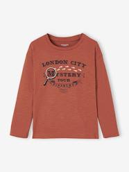 Boys-Tops-T-Shirts-Top with "Mystery" Motif for Boys