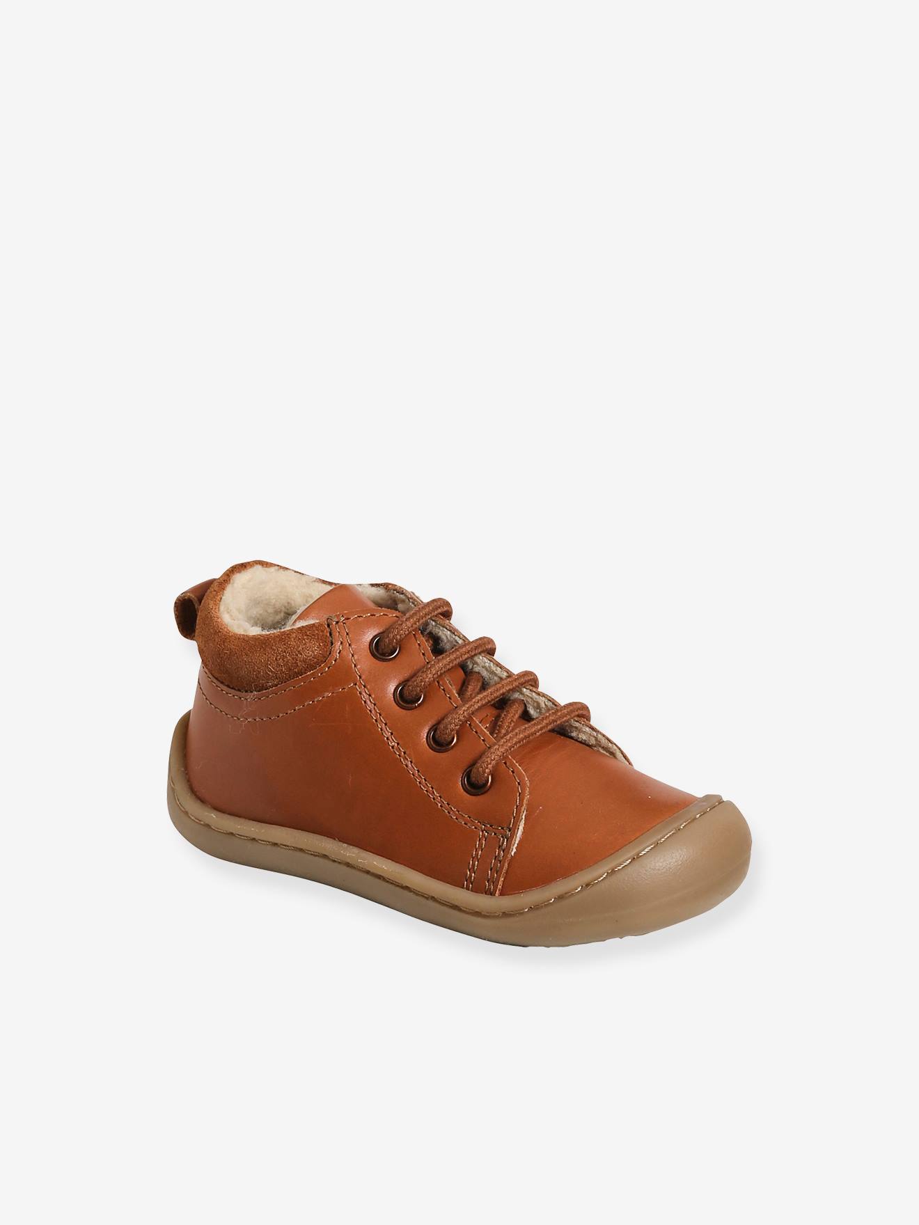 Baby deer high top top leather first walker