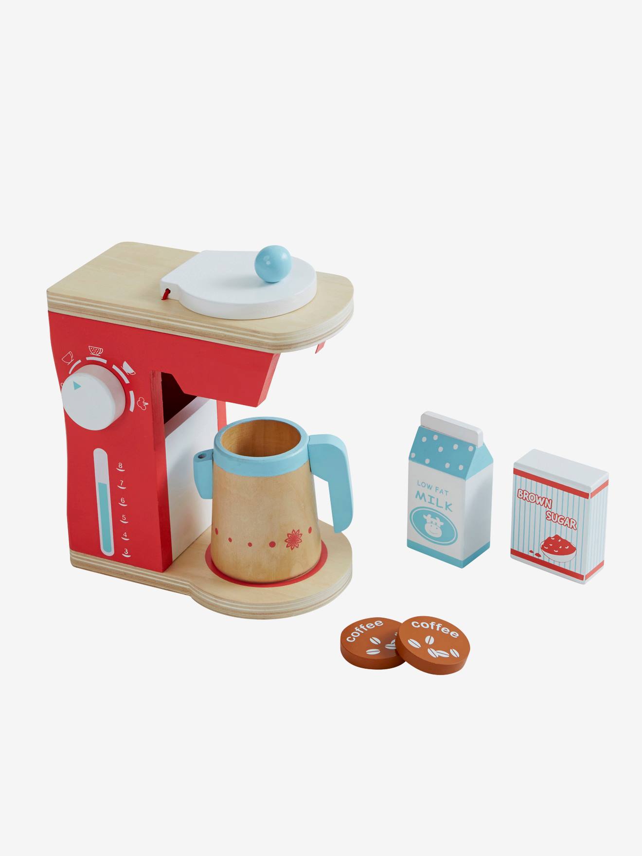 wooden coffee maker toy