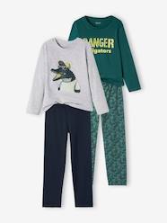 Boys-Nightwear-Pack of 2 "Crocodiles" Pyjamas for Boys