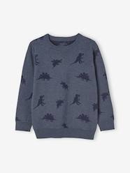 Boys-Cardigans, Jumpers & Sweatshirts-Jumpers-Jacquard Knit Jumper with Dinosaurs, for Boys
