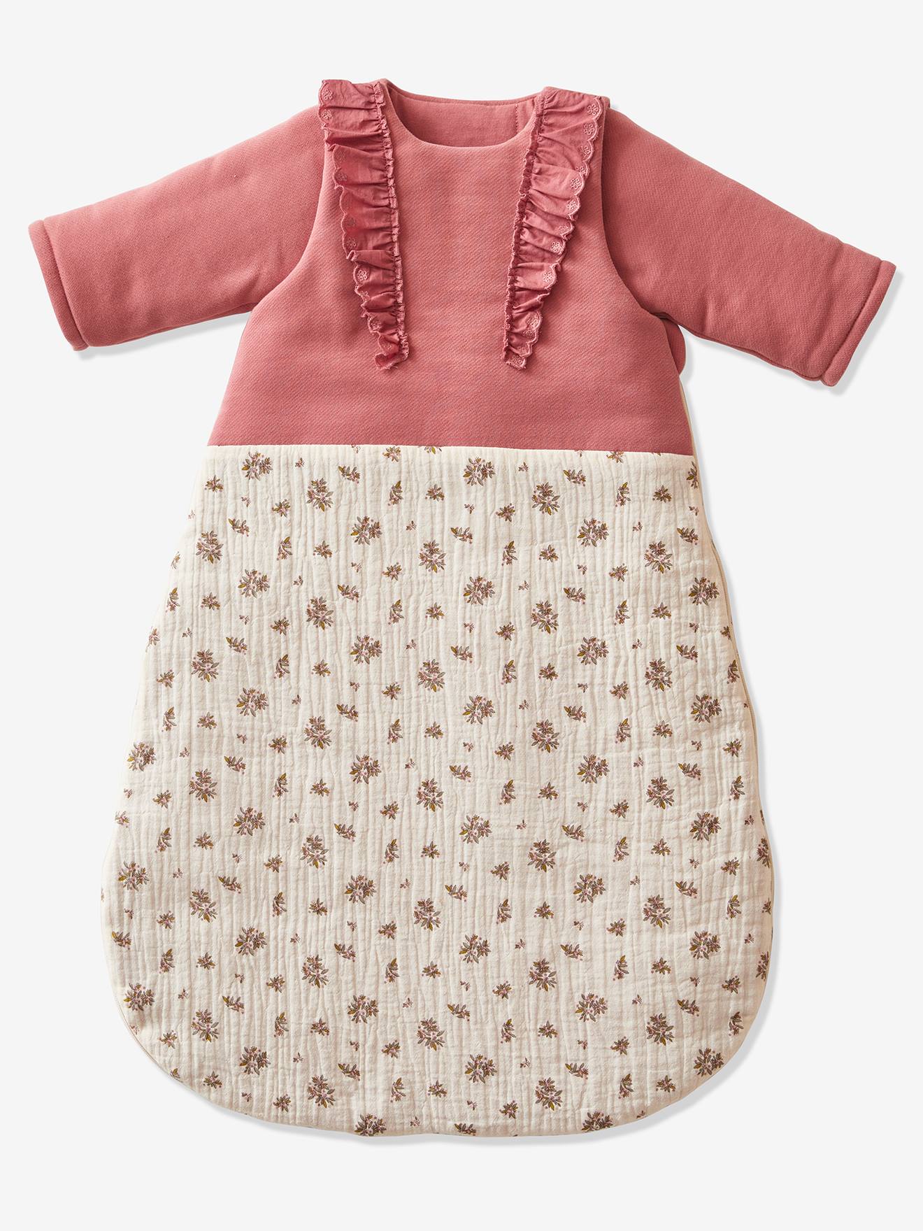 Dual Fabric Baby Sleep Bag with Removable Sleeves