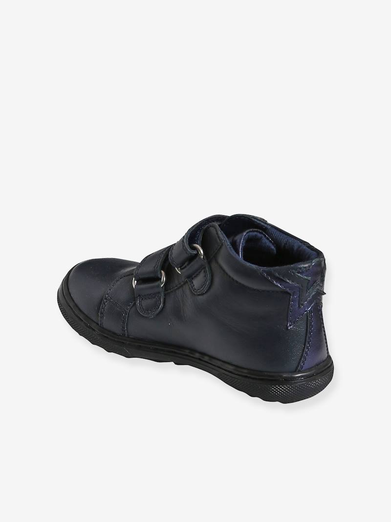 TouchFastening Leather Ankle Boots for Girls, Designed for Autonomy