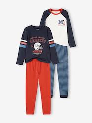 Boys-Nightwear-Pack of 2 "American Football" Pyjamas for Boys