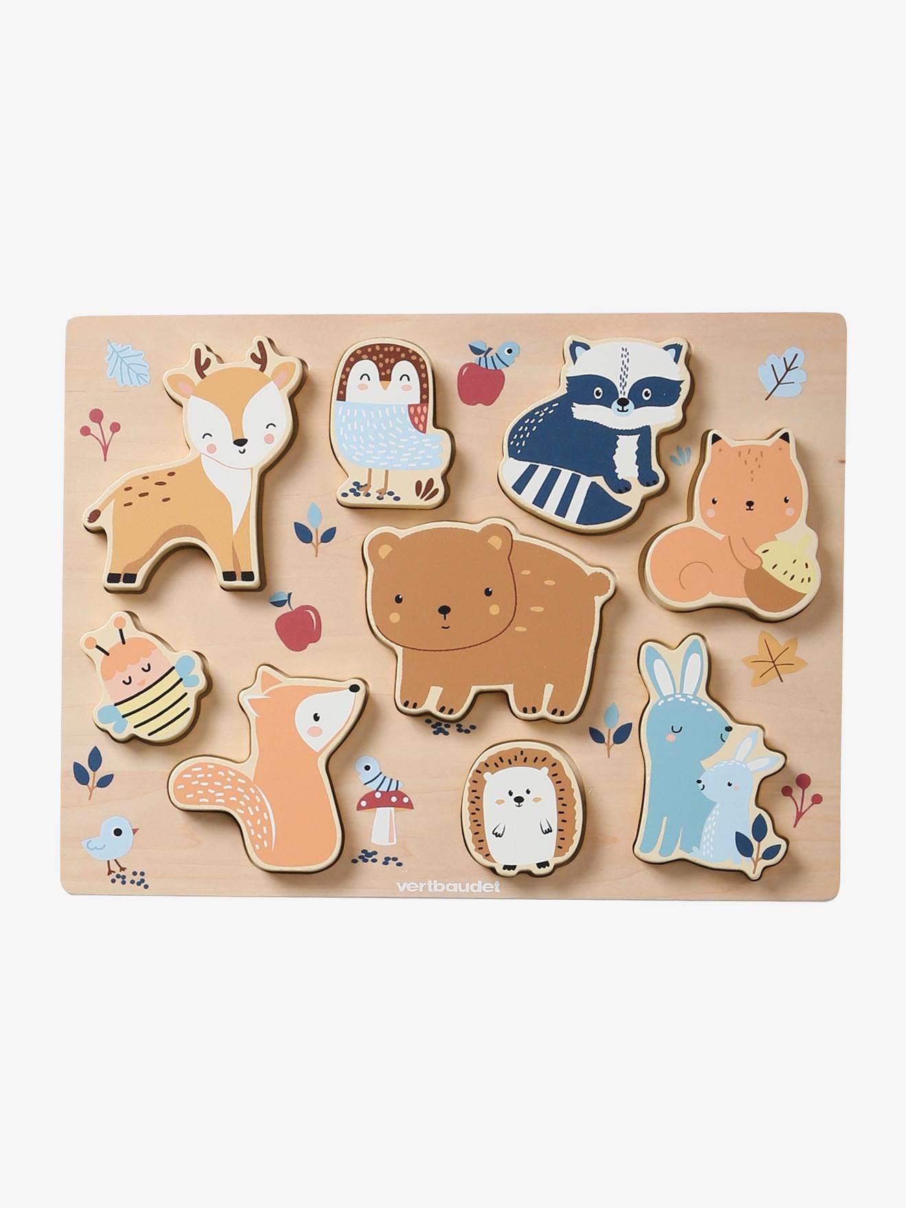 Shape Sorting Forest Puzzle in FSC® Wood medium solid with desig