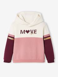 Girls-Cardigans, Jumpers & Sweatshirts-Sweatshirts & Hoodies-Colourblock "Move Together" Sports Hoodie for Girls