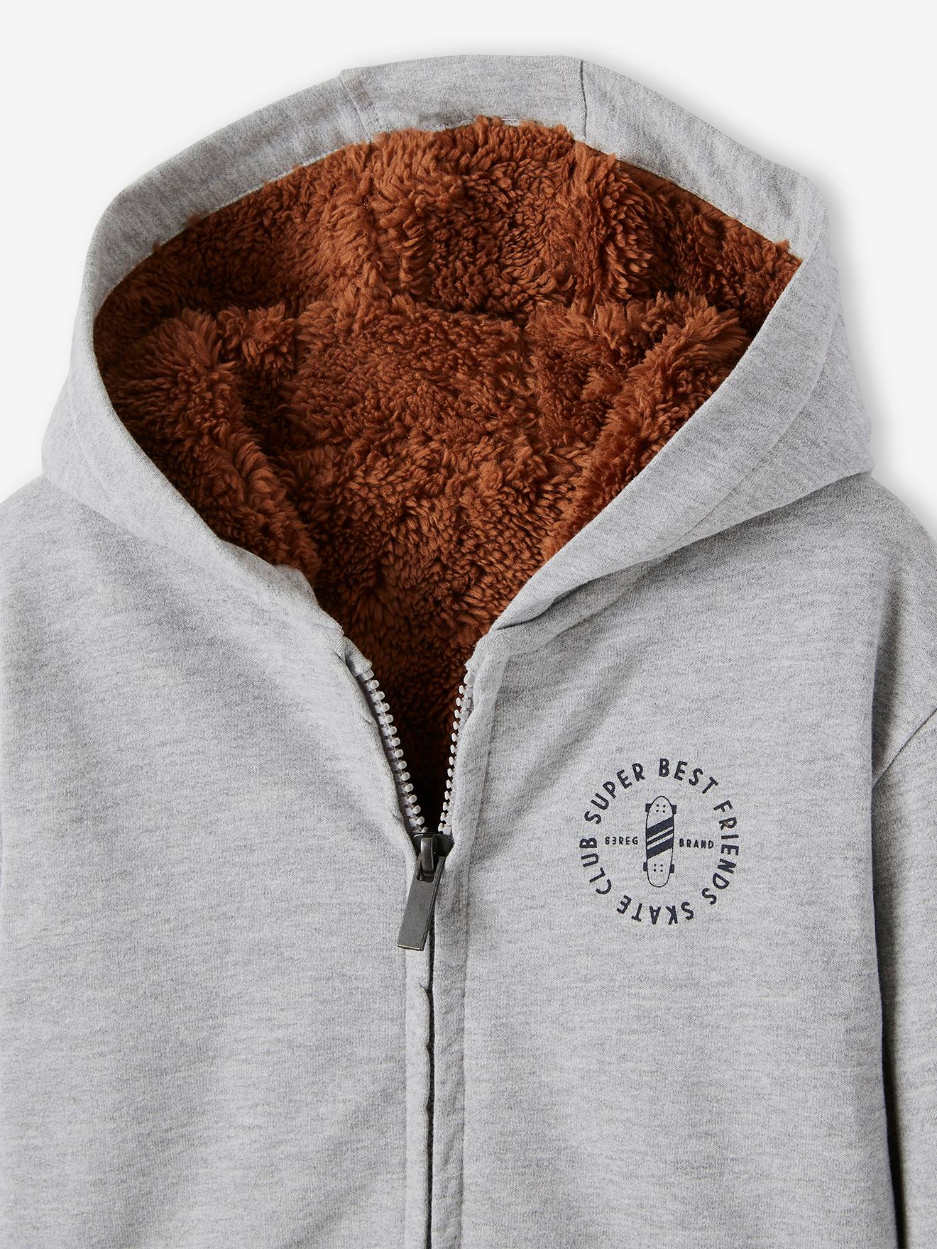grey sherpa lined jacket