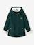 Woollen Coat with Hood & Sherpa Lining for Girls BEIGE MEDIUM SOLID WITH DECOR+GREEN DARK SOLID WITH DESIGN 