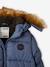 Hooded Jacket Lined in Polar Fleece, with Gloves, for Boys BLUE MEDIUM SOLID WITH DESIGN+BROWN MEDIUM SOLID WITH DESIGN+fir green 