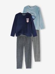 Pack of 2 "Nature" Pyjamas in Velour for Boys