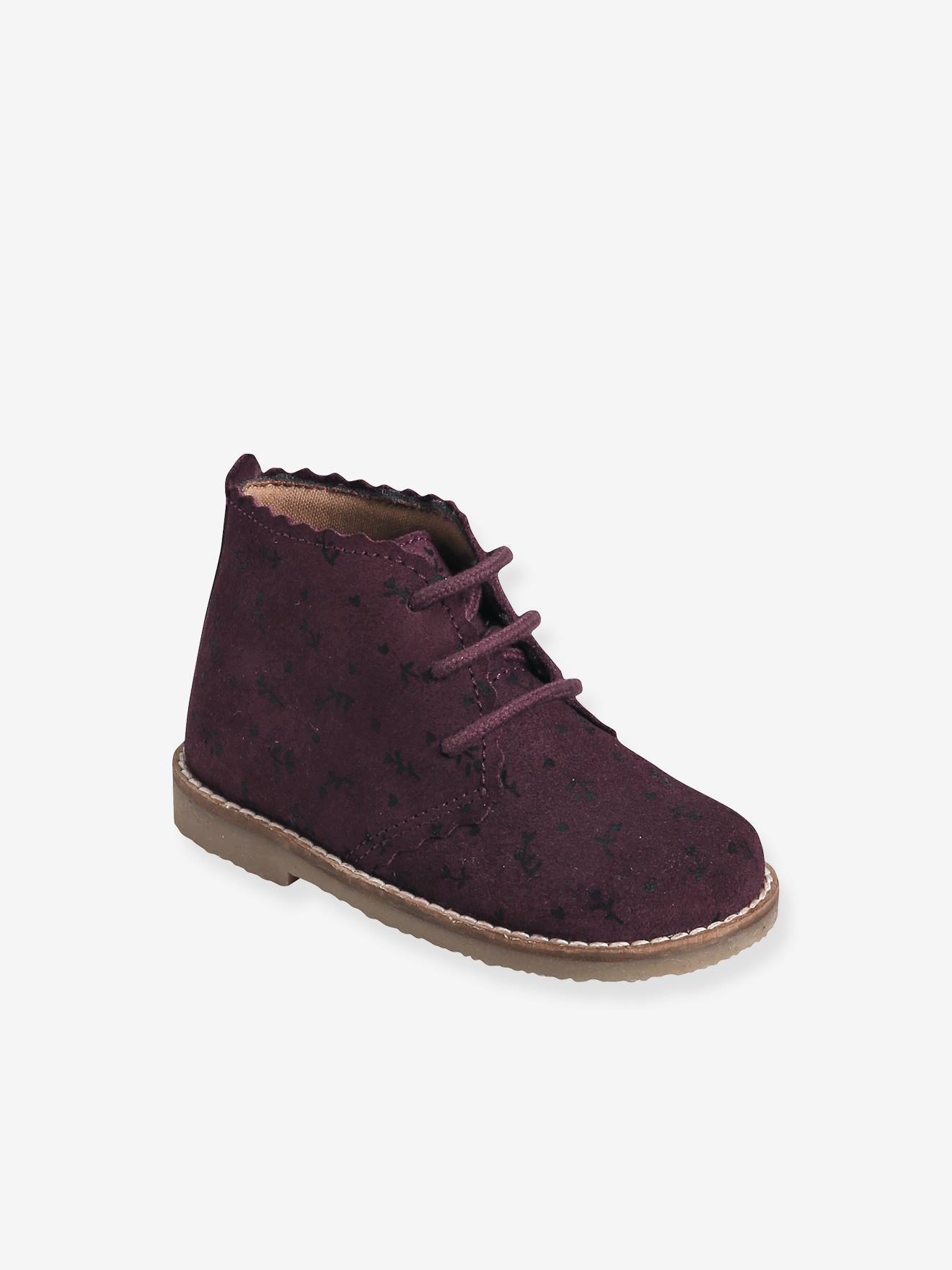 Leather Pram Boots with Laces