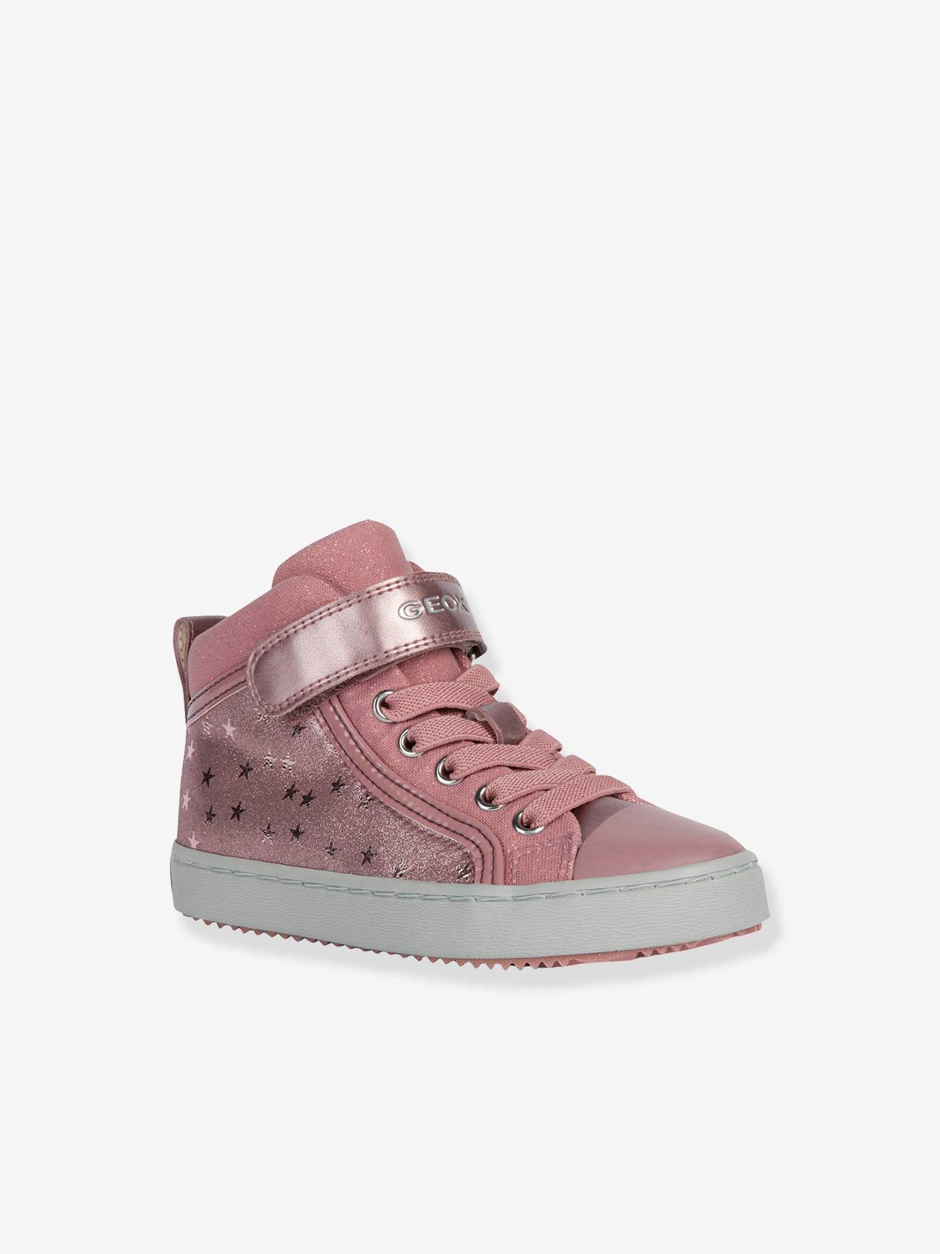 High Top Trainers For Girls Kalispera By Geox Rose Shoes Vertbaudet