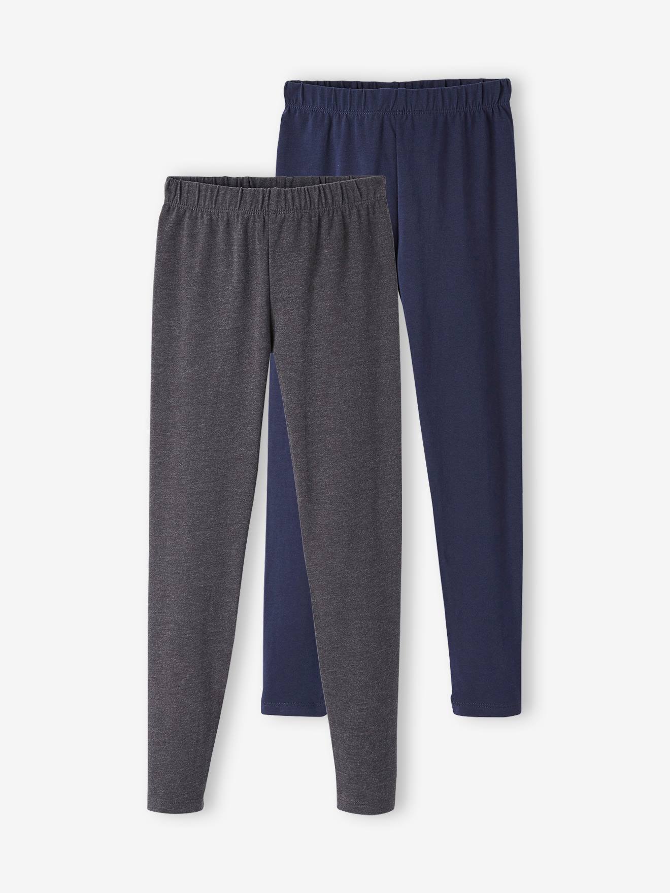Girls' Assorted Leggings dark solid