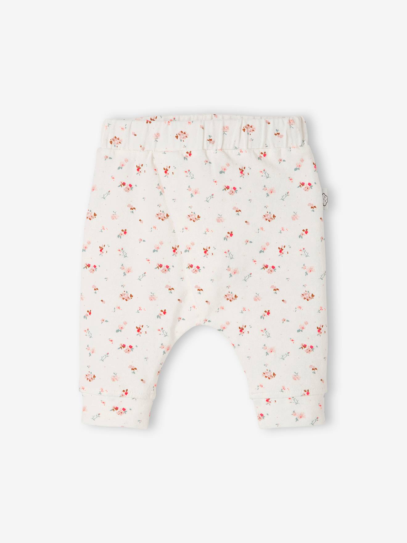 Soft Jersey Knit Trousers for Newborn Babies white light solid 2