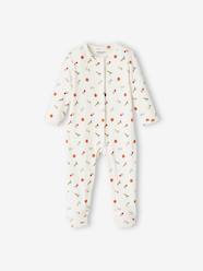 Baby-Pyjamas-"Vegetables" Sleepsuit in Cotton, for Babies