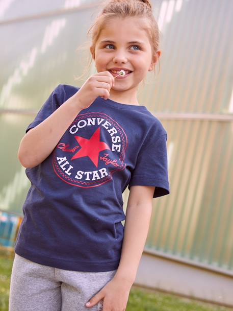 T-shirt for Children, Core Chuck Patch by CONVERSE - navy blue, Boys |  Vertbaudet