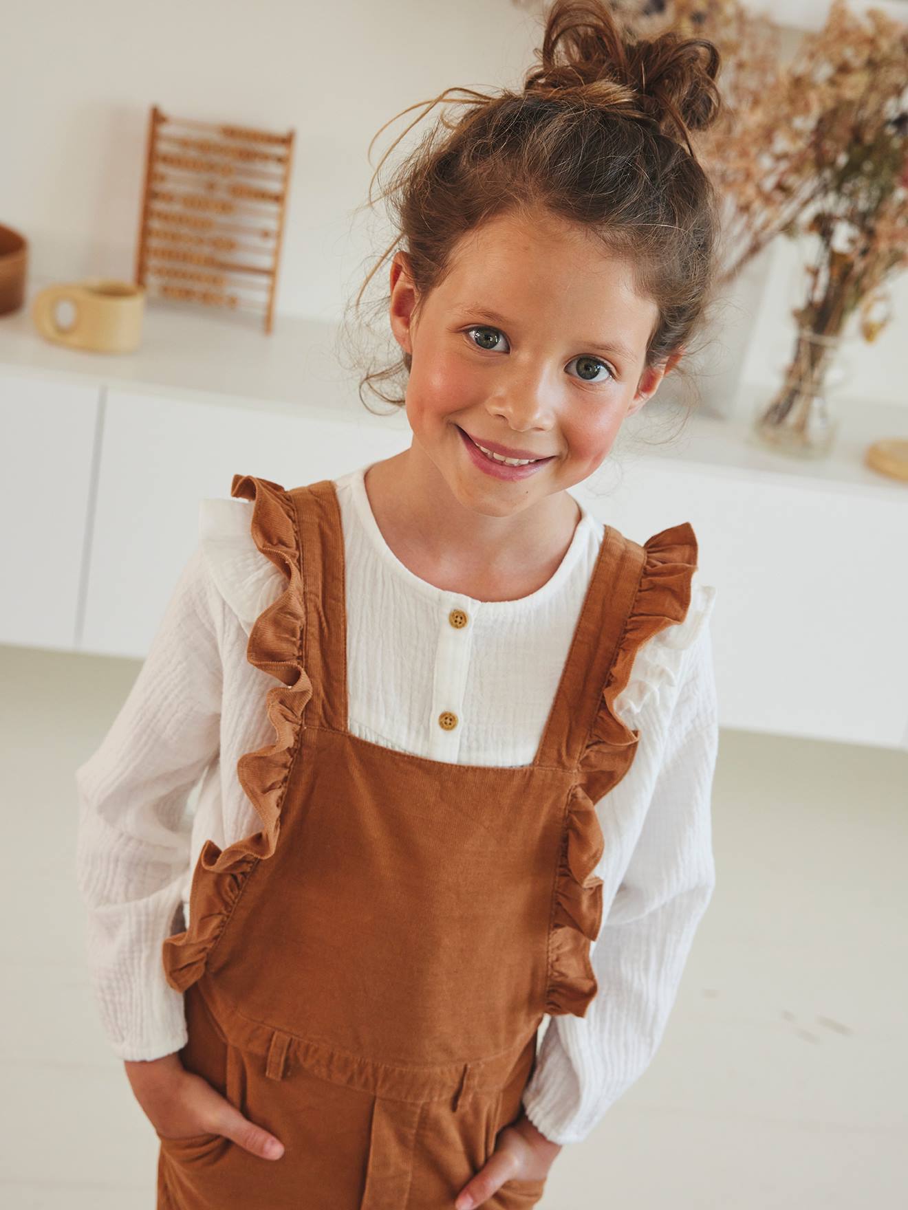 Girls sales frilly blouse