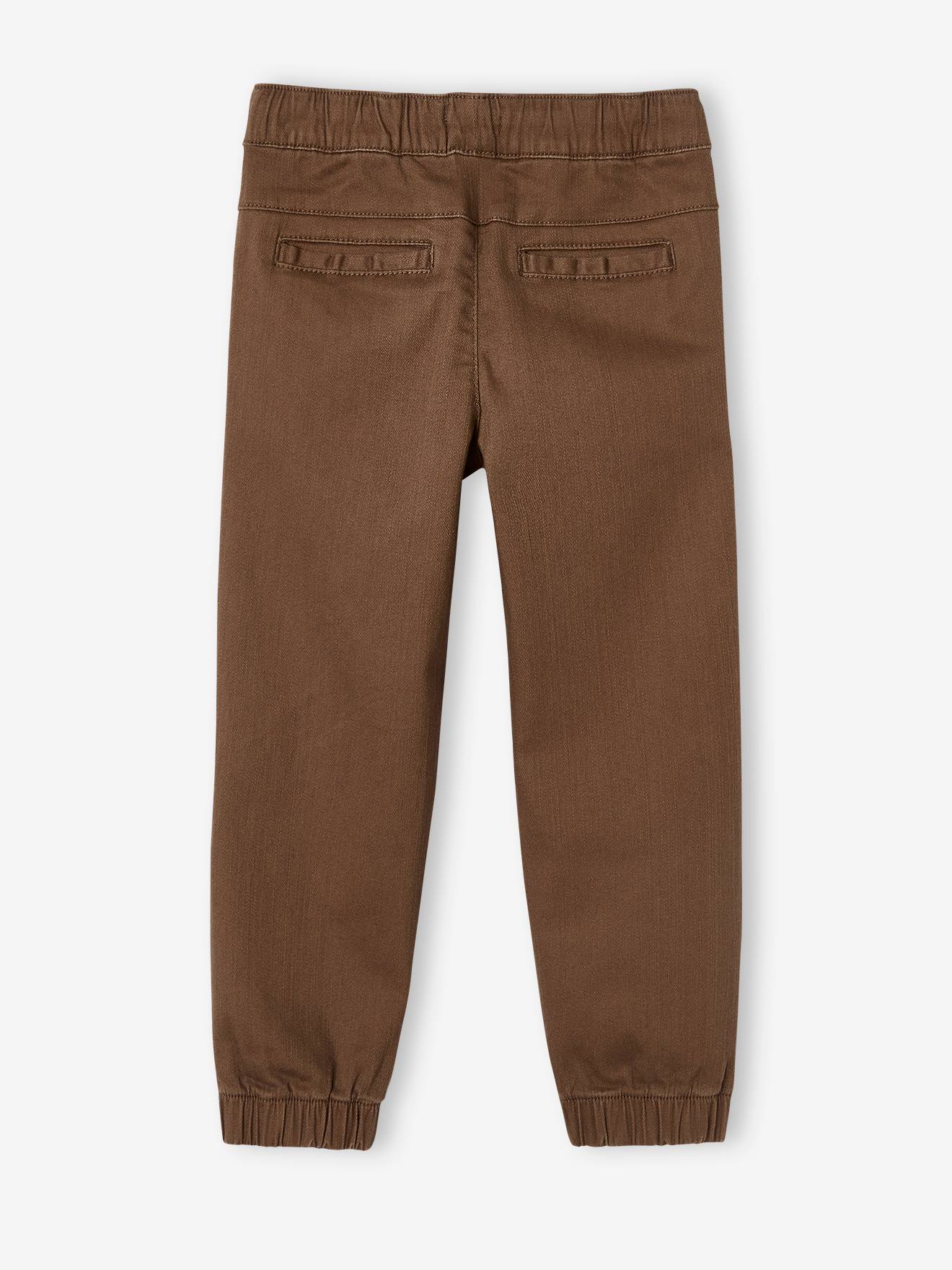 boys tan joggers