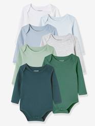 Baby-Bodysuits & Sleepsuits-Pack of 7 Long-Sleeved Bodysuits